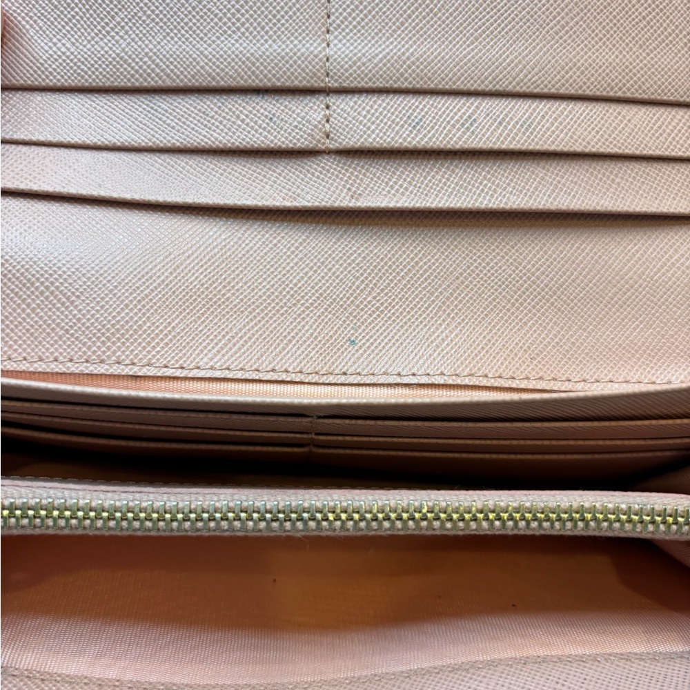 Prada Saffiono Fiocco Pink Bow Wallet Authentic - Picture 9 of 11